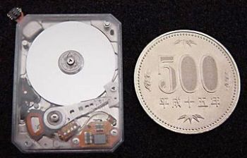 Toshiba 0.85 inch diameter hard disk drive