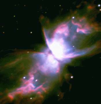 From Butterfly Nebula - NGC 6302 )