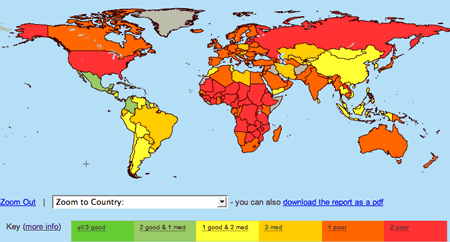 World  2011 on Map Of World Happiness   A Global Projection Of Subjective Well Being