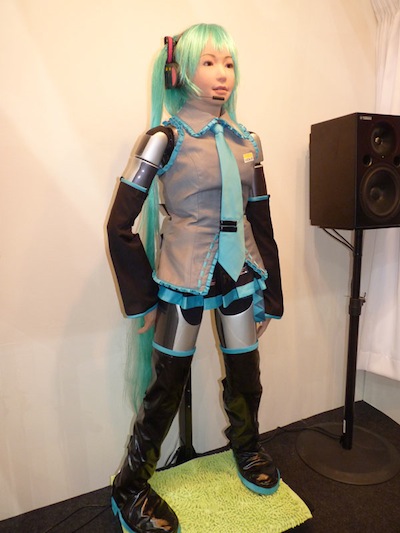 Miku in cosplay at CEATEC 